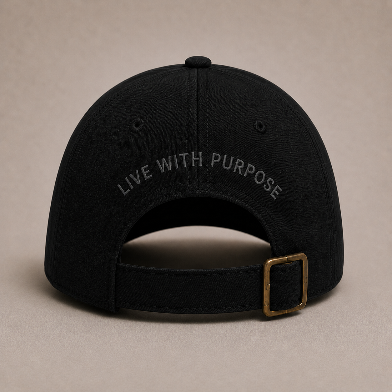 Casquette Noire — Logo Anthracite