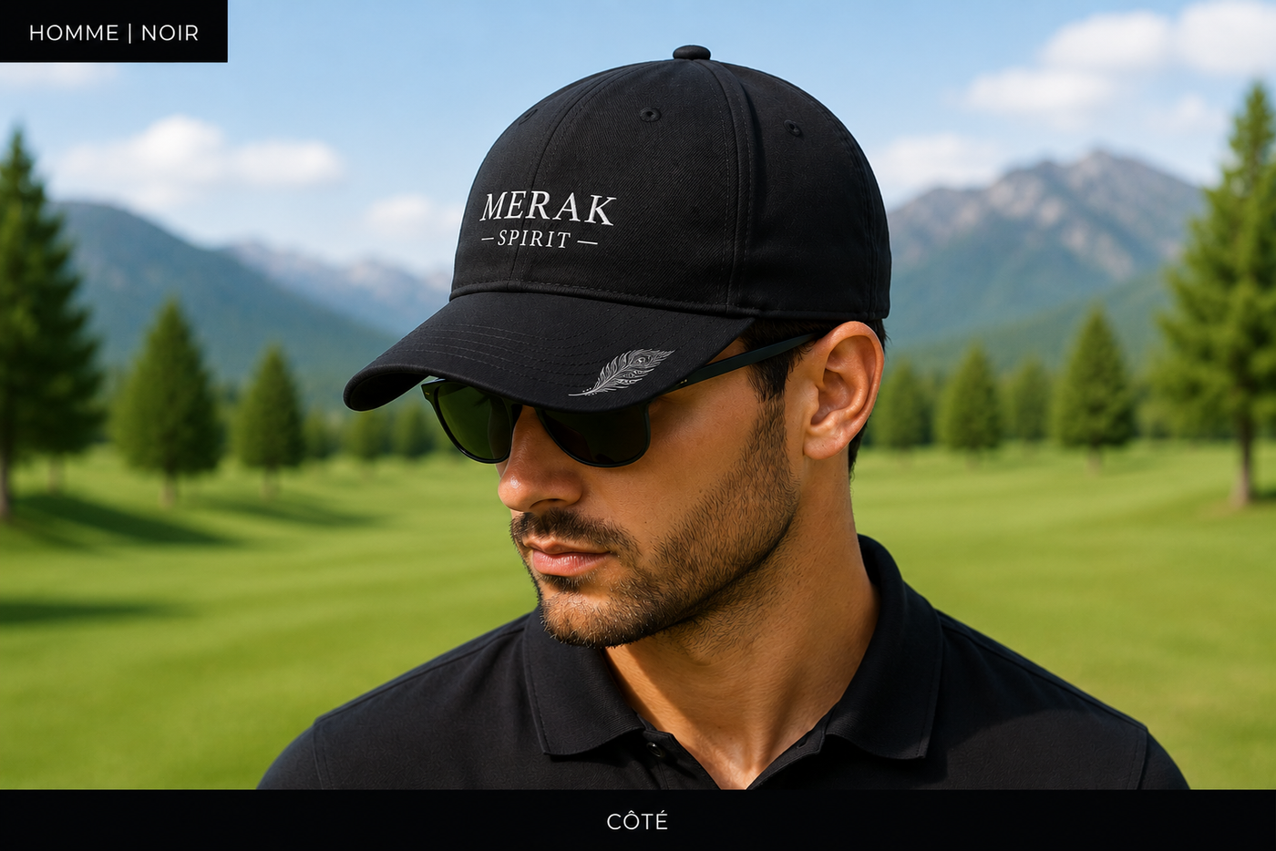 Casquette Homme — Noire