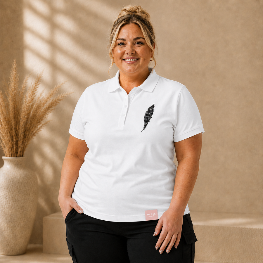 Polo Blanc Femme