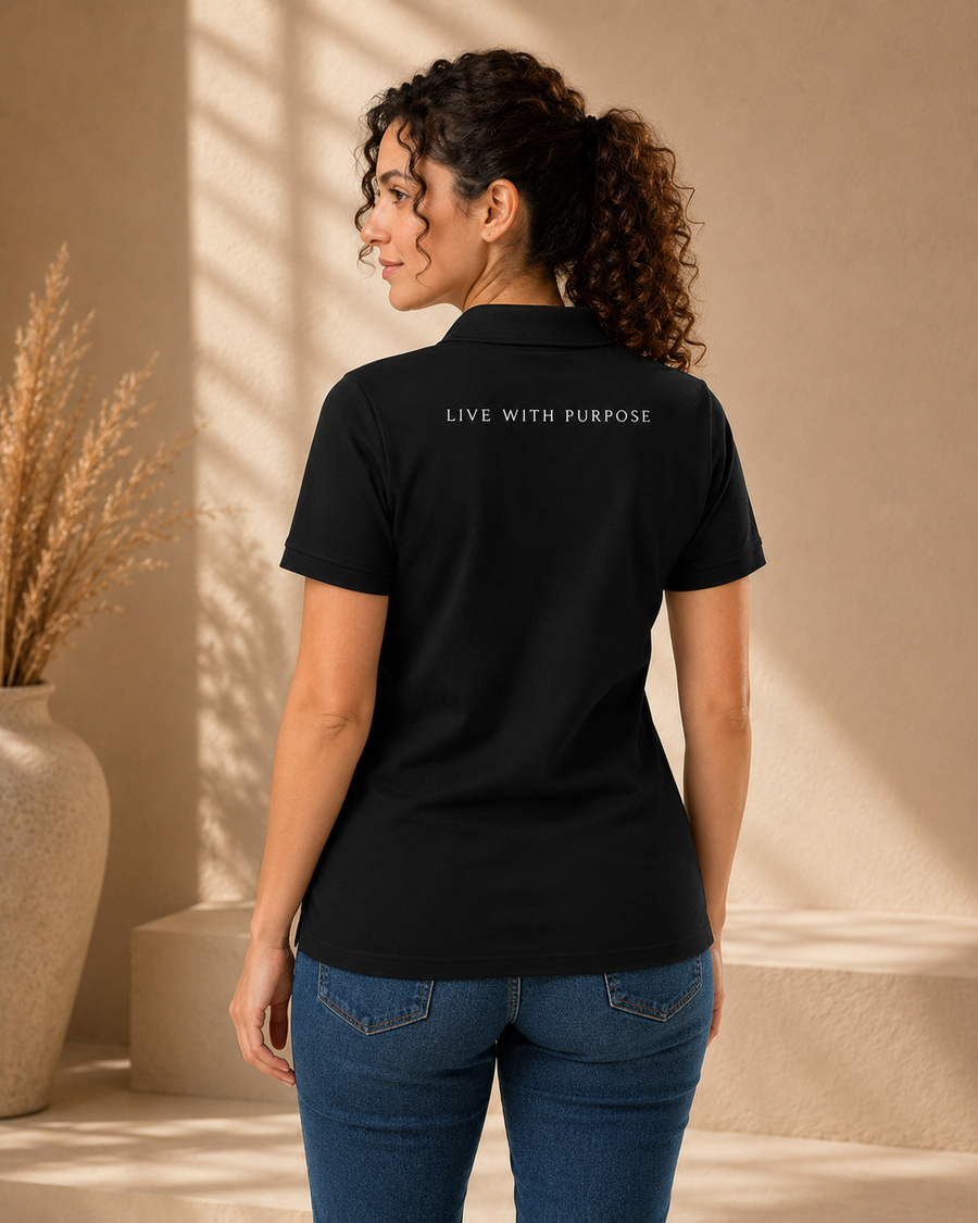 Polo Noir Femme
