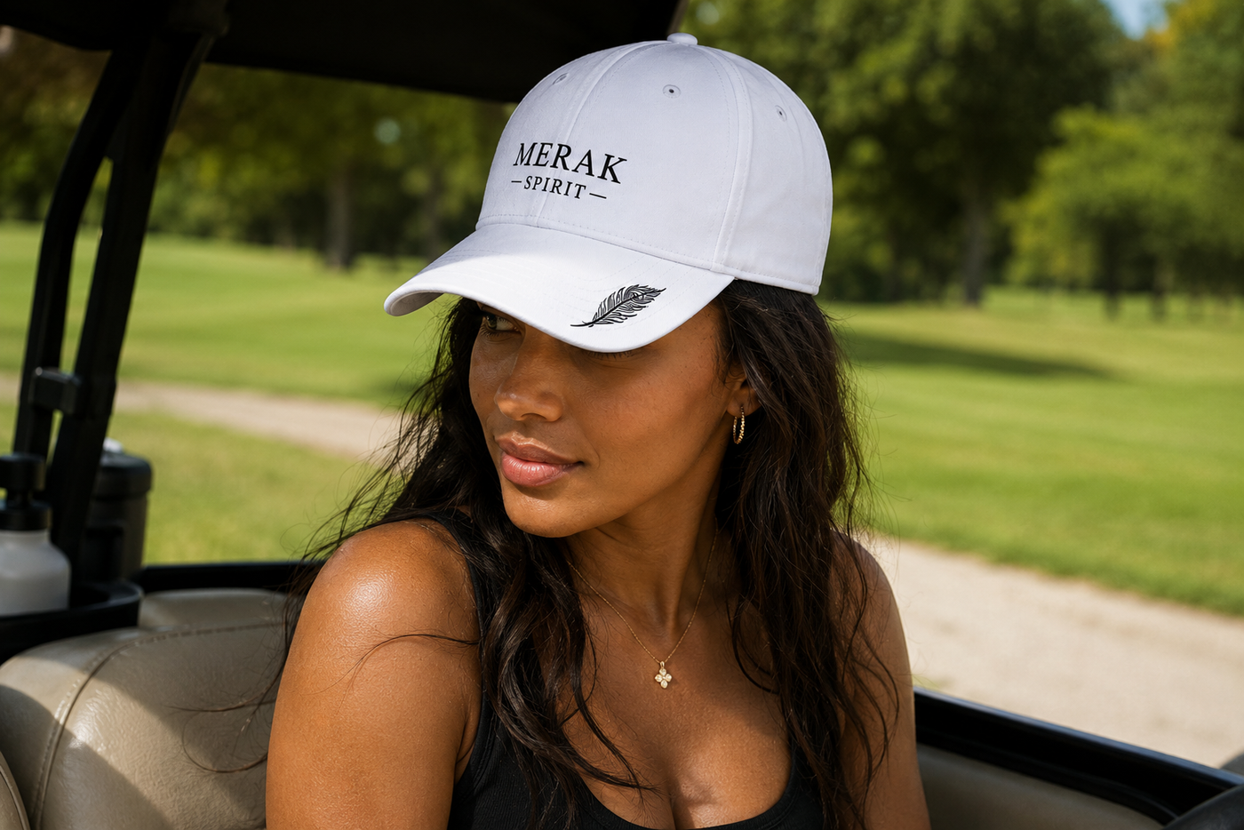 Casquette Blanche — Logo Noir