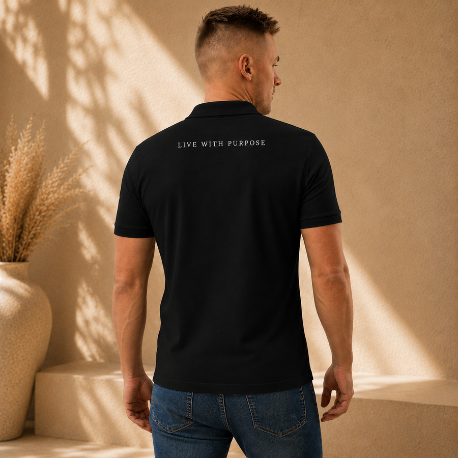 Polo Noir Homme